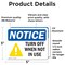 Signmission Turn Off When Not In Use Sign With Symbol, 5 in W x Rectangle, Vinyl Decal OS-2PACK-NS-D-35-L-18749 - alternate 3
